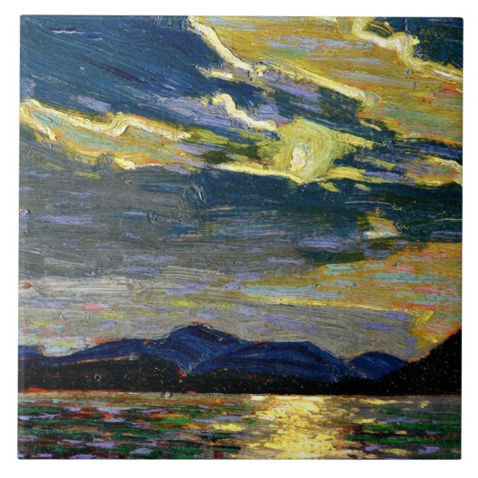 Tom Thomson - Hot Summer Moonlight Tegeltje (Voorkant)