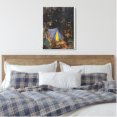 Tom Thomson - Kampvuur 1916 Canvas Afdruk (Insitu (Slaapkamer))