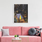 Tom Thomson - Kampvuur 1916 Canvas Afdruk (Insitu (Woonkamer))