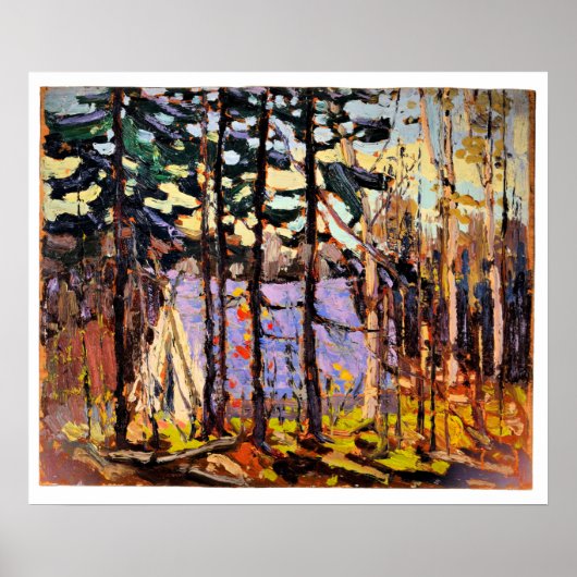 Tom Thomson - Kunstenaarskamp, Canoe Lake Poster (Voorkant)