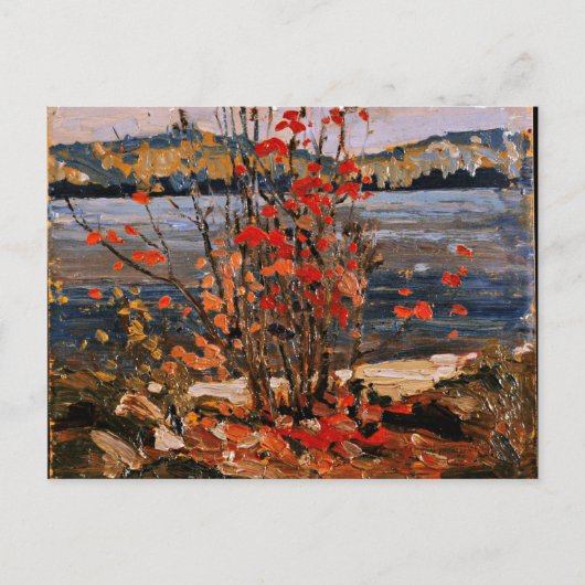 Tom Thomson - Lake en Red Tree Briefkaart (Voorkant)