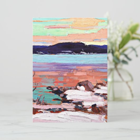 Tom Thomson - Landschap met sneeuw Kaart (Staand voorkant)