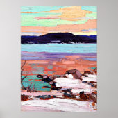 Tom Thomson - Landschap met sneeuw Poster (Voorkant)