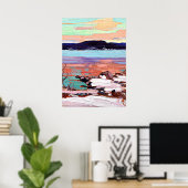 Tom Thomson - Landschap met sneeuw Poster (Thuiskantoor)