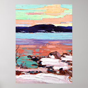 Tom Thomson - Landschap met sneeuw Poster