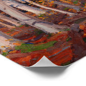 Tom Thomson Painting Oktober Canadees landschap Poster (Hoek)