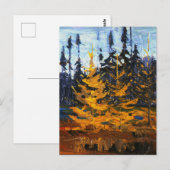 Tom Thomson Painting Tamaracks Canadian Wilderness Briefkaart (Voorkant / Achterkant)