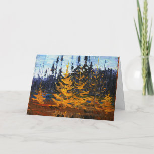 Tom Thomson Painting Tamaracks Canadian Wilderness Kaart