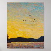 Tom Thomson schildert  Canadees landschap Poster (Voorkant)