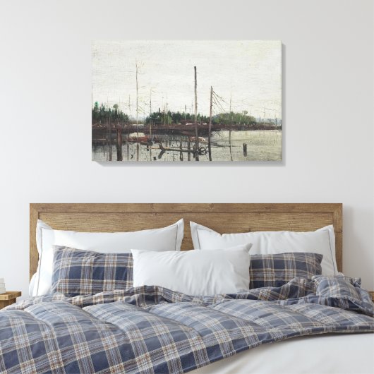 Tom Thomson - VERDRONKEN LAND 1912 Canvas Afdruk (Insitu (Slaapkamer))