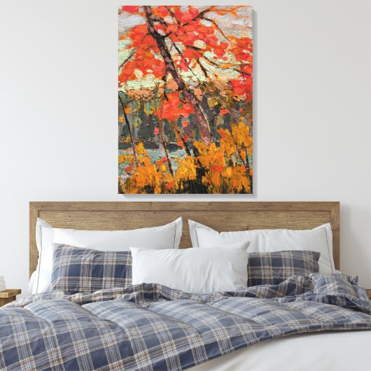 Tom Thomson - Verwrongen esdoorn Canvas Afdruk (Insitu (Slaapkamer))