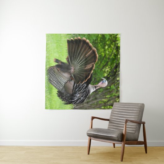 Tom Turkey Feather Display Wandkleed (In Situ (horizontaal))