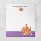 Tom Turkey Place Card (Buitenkant ongevouwen)