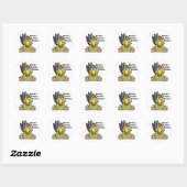 Tom Turkey Ronde Sticker (Vel)