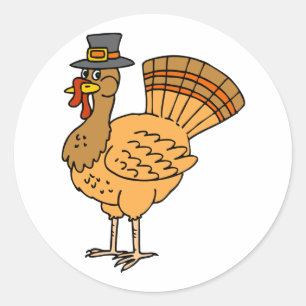 Tom Turkey Ronde Sticker