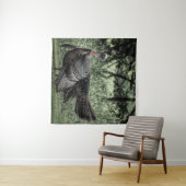 Tom Turkey Sage Green B&W Wandkleed (In Situ (horizontaal))