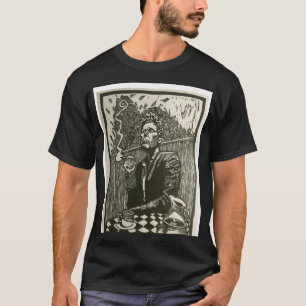 Tom wacht op het roken van een sigarette Graphite T-shirt