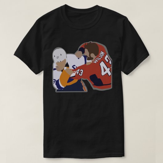 Tom Wilson Fight Sticker T-shirt (Design voorkant)