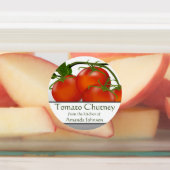 Tomaat Chutney Canning Cirkel Labels (Aangebracht)