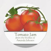 Tomaat Jam Classic Inblikken Labels (Design 1)