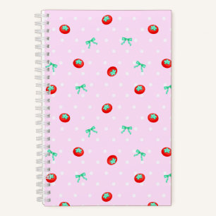 Tomaat Lint Stip Roze Notitieboek