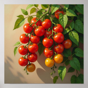 Tomaat Plant Tuinieren Thematische Zomer Stemminge Poster