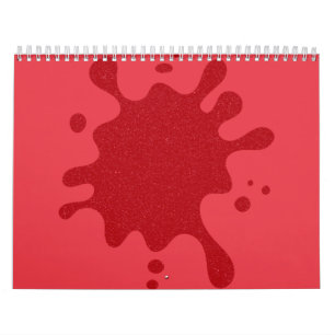 Tomaat-Rode Splash Muur Kalender – Aangepaste Bulk