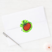 tomaat ronde sticker (Envelop)