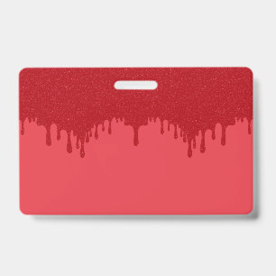 Tomaat Rood Drip Bulk PVC Event Badge – Aanpassen
