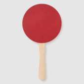 Tomaat Rood Duo Textuur Custom Hand Fan Set Handwaaier (Voorkant)