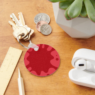 Tomaat Rood Spatwater Aangepaste Sleutelhanger