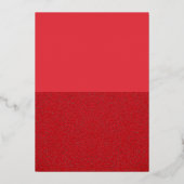 Tomaat Rood Split Folie Uitnodigingskaart – Aanpas Folie Uitnodiging (Voorkant)