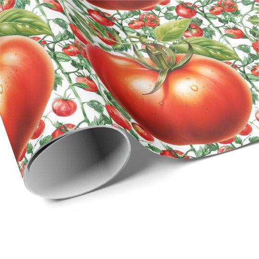 Tomaat Veggie-thema verjaardag Cadeaupapier (Rol Hoek)