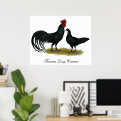 Tomaru Long Crower Kickens Poster (Thuiskantoor)