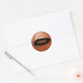 Tomas Basketbal Naam Stickers (Envelop)