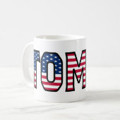 Tomas Prénom USA styled Tasse Café (Devant gauche)
