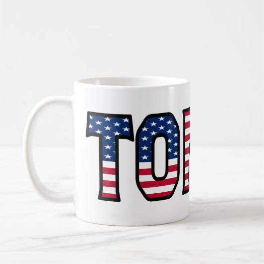 Tomas Prénom USA styled Tasse Café (Gauche)
