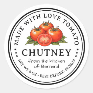 Tomat Chutney Conserve Label