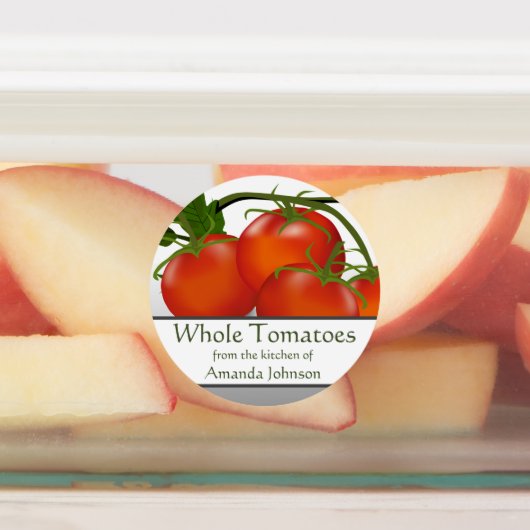 Tomate entier Tomates Canning Circle Étiquettes al (Apposé)