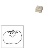 Tomate feliz 	rubberstempel (Gestempeld)