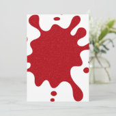 Tomate Red Splash Flat Menu – Personnalisable (Debout devant)