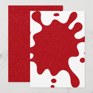 Tomate Red Splash Flat Menu – Personnalisable