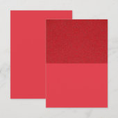 Tomate Rouge Invitation – Dessus Texturé, Fond Mat (Devant / Derrière)