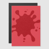 Tomate Rouge Pailleté Splash Magnet – Personnalisa (Devant / Derrière)