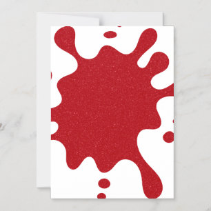 Tomate Rouge Paillettes Splash sur Magnet Blanc (S