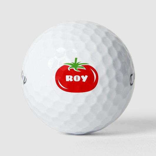 Tomate rouge personnalisée Callaway balles de golf (Devant)