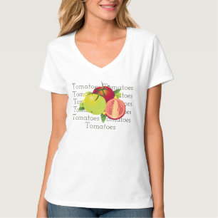 Tomaten Botanische Plantaardige Bloemen Fruit Tuin T-shirt