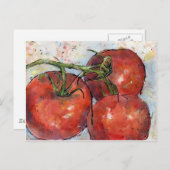 Tomaten drie briefkaart (Voorkant / Achterkant)