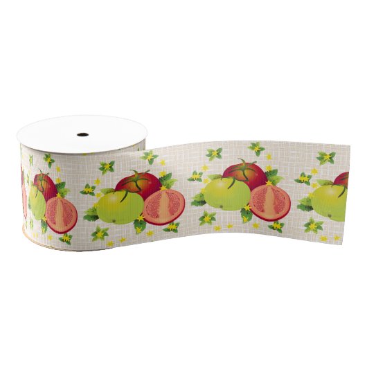 Tomaten Groentfruittuin Grosgrain Lint (Spoel)
