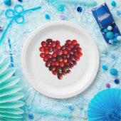 Tomaten Hart Papieren Bordje (Feest)